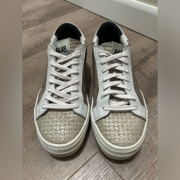 P448 Thea grey sparkle sneaker size 38 women - Picture 4 of 9